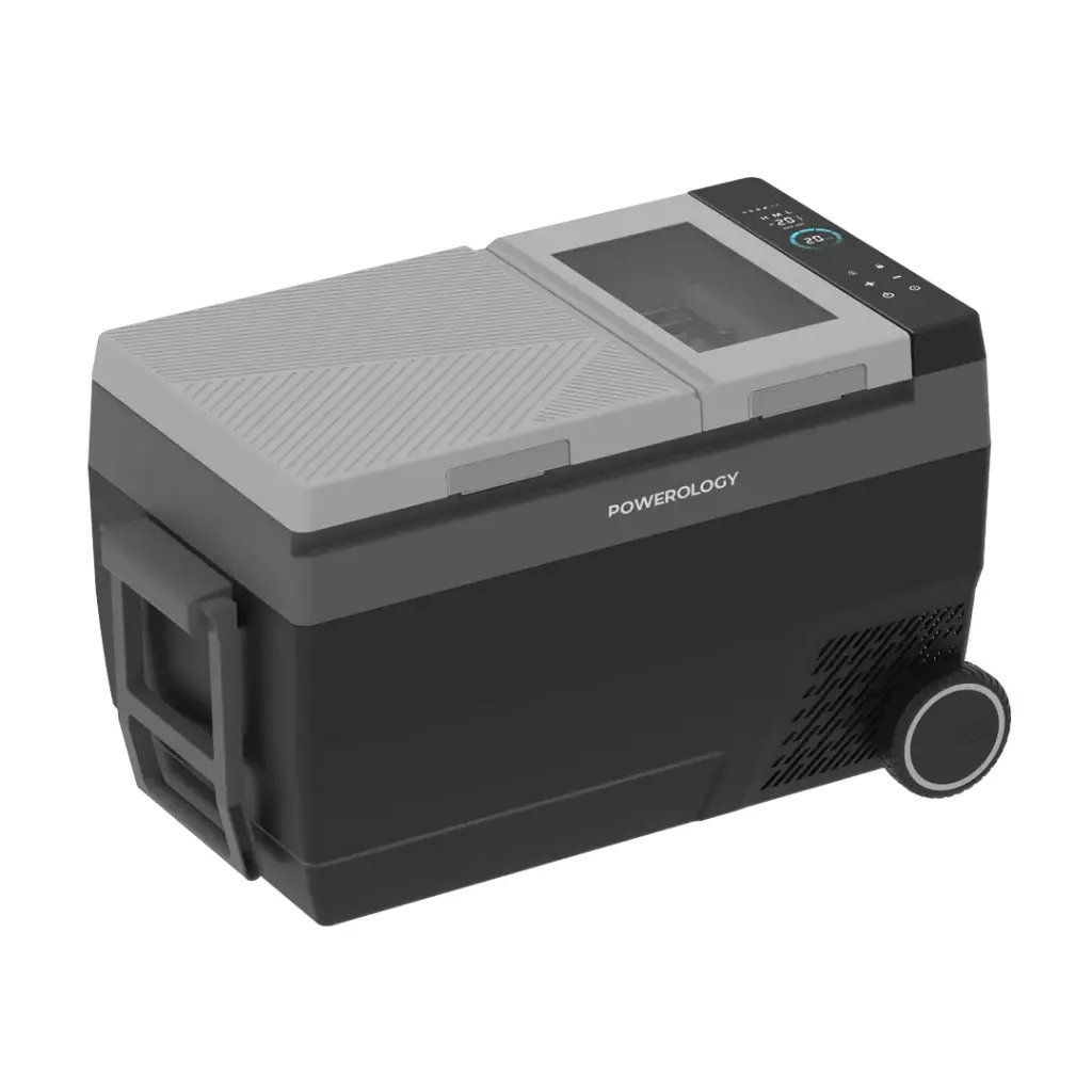 Powerology Portable Outdoor Fridge & Ice Maker - Black
