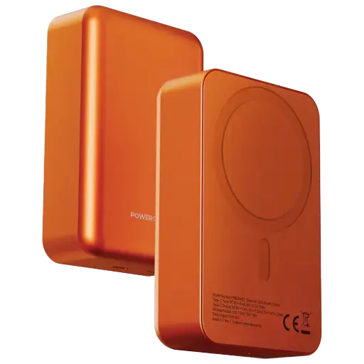 [PPBCHA33OG] Powerology Spetano 20000mAh MagSafe Aluminum Power Bank - Orange