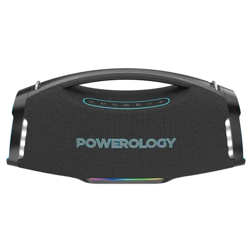 [PWF9BK] Powerology Rock 350W RGB Lighting Speaker - أسود