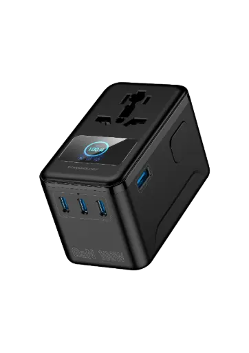 [PWCUQC071BK] Powerology Voltvoya GaN Travel Adapter PD 100W - Black