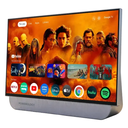 [PWH27BFBG] Powerology Paramount Portable Touchscreen Smart Monitor - Beige