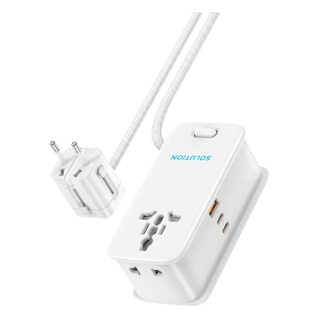[PWC01PQ3WH] Powerology Solution 30W gaN Universal Multi-Port Charger – White