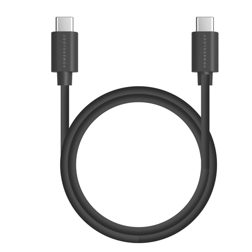 [PCCPD2BK] Powerology PVC Type-C to Type-C PD Cable 2M, Fast charge