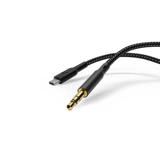 [PCAX12BK] Braided AUX Type-C Audio Cable (1.2m/4ft)