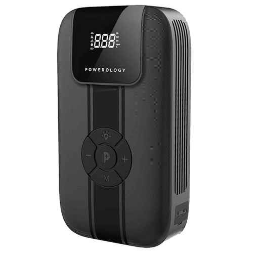 [PPBCHA13-BK] Powerology Jump Starter With Air Compressor, Powerbank, LED Light, 11200mAh Battery Capacity