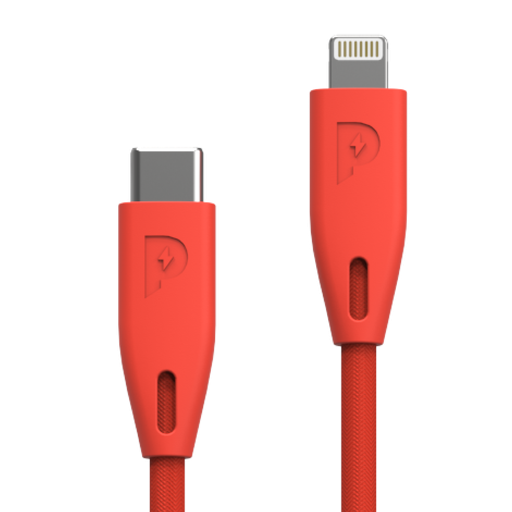 [PCAB001] Powerology Braided USB-C to Lightning Cable (1.2m/4ft)