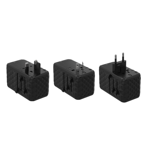 [P100WPDBK] Powerology 4-Port Universal GaN Super Charger 100W