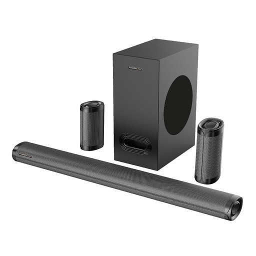 [PBAR51WLBK] Powerology 5.1 Channel Surround Wireless Soundbar 735W - Black