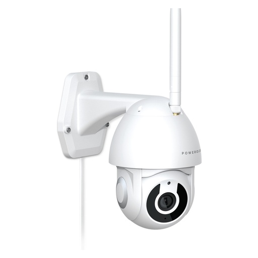 [PSOWC360WH] Powerology Wifi Smart Outdoor Camera 360 Horizontal and Vertical Movement - White
