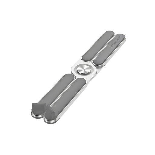 [PWAALPFLS] Powerology Adjustable Aluminium Alloy Portable and Foldable Laptop Stand - Silver