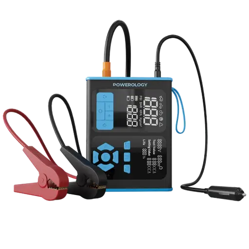 [PPBCHA95BKBU] Powerology Jump Starter, Air Inflator & OBD II Car Fault Diagnosis Tool - Black/Blue