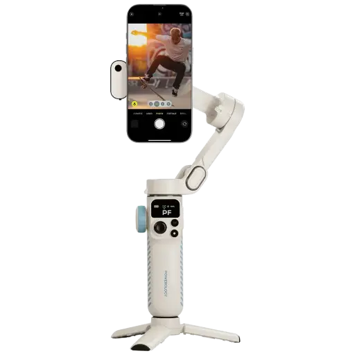 [PWSMP2WH] Powerology Magwave 3-Axis Magnetic Smart Phone Gimbal - White