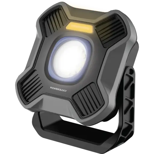 [PWZF40138BK] Powerology Brillite 3600mAh Work Light - Black