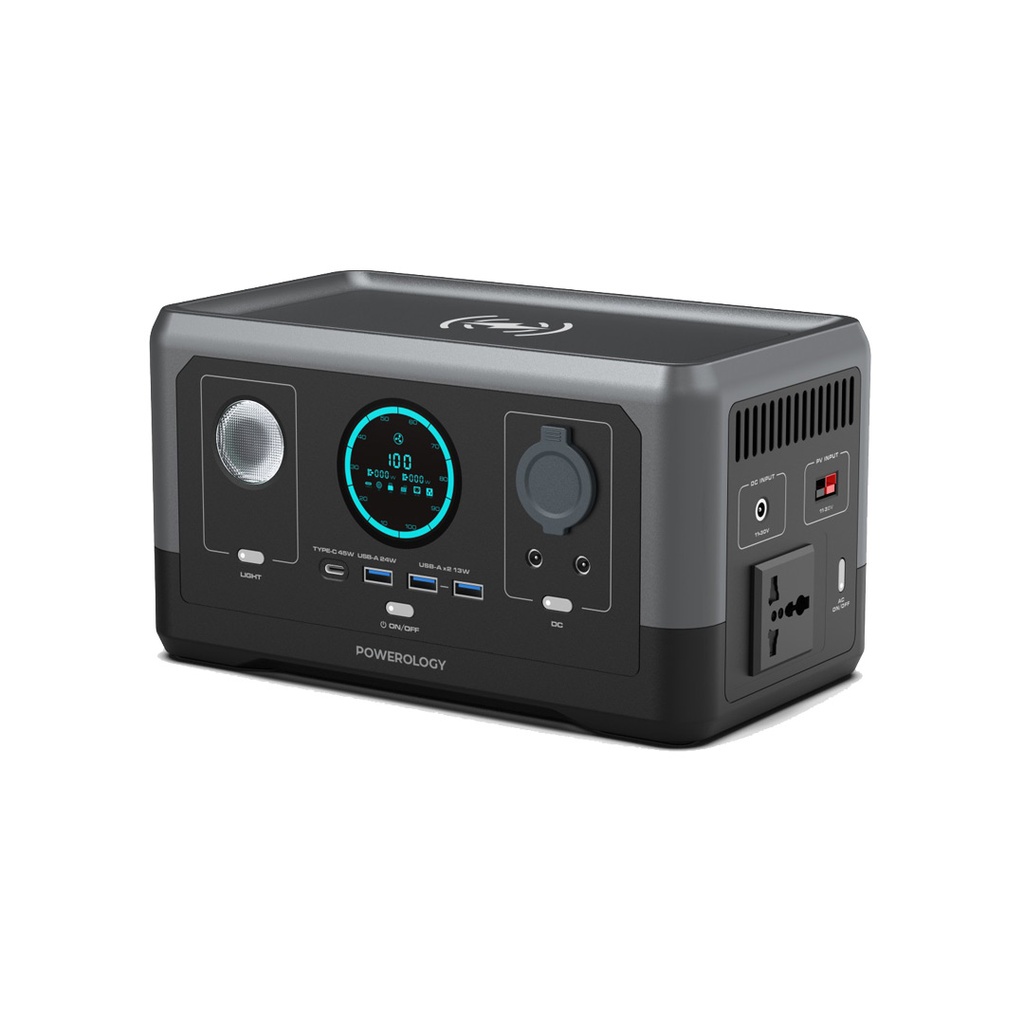 Powerology Portable Power Generator 76800mAh 300W Black