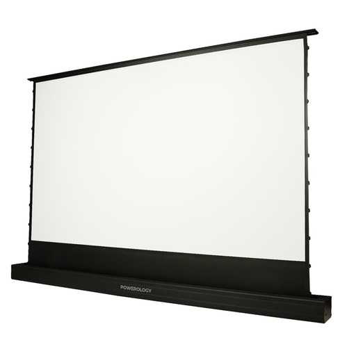 [P100MPS] Powerology 100" Motorised Floor Projection Screen - White	