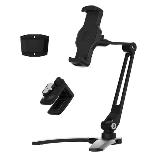 [PSARSPHBK] Powerology Solid Alloy Aluminum 360° Rotatable Suction Phone Holder - Black