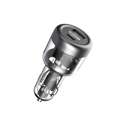 [PCCSR017] Powerology 35W Transparent Car Charger A+C Port version