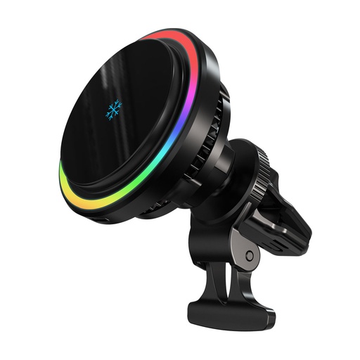 [P15WMCPR] Powerology Qi2 Standard - 15W Compatible With iPhone15 MagSafe Fast Charger - Black