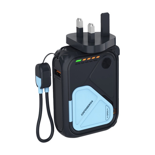 [PPBCHA45] Powerology 10000mAh Magsafe and Charger Power Bank - Black
