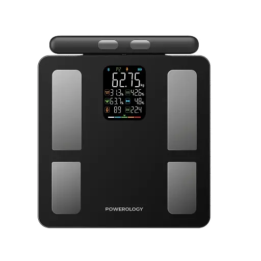 [P8EBSCALE] Powerology Advanced Precision Smart Scale - Black