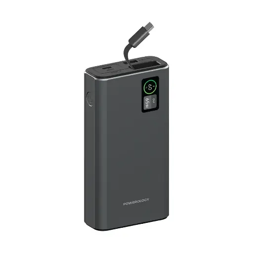 [PPBCHA82-GY] Powerology Aluminum 20000mAh Power Bank - Dark Gray