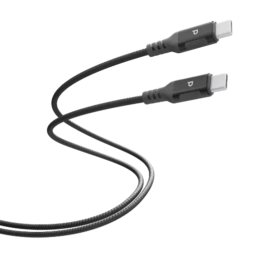 [PCAB026GY] Powerology Power Sync Weave USB-C to USB-C 2m PD 100W - Gray