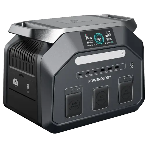 [PWP1800WBK] Powerology Dynamic1800 Portable Power Station 1800W - Black