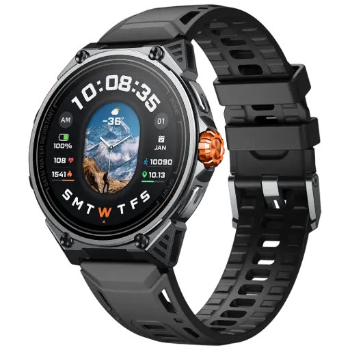 [PSWBT348BK] Powerology Alfa Urban Sports GPS Smart Watch - Black