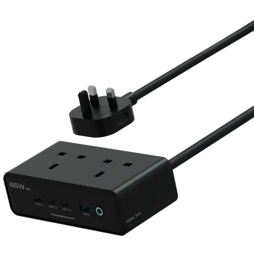[PWCUQC053BK] Powerology Omnix Desktop Charging Station 3250W GaN 65W - Black