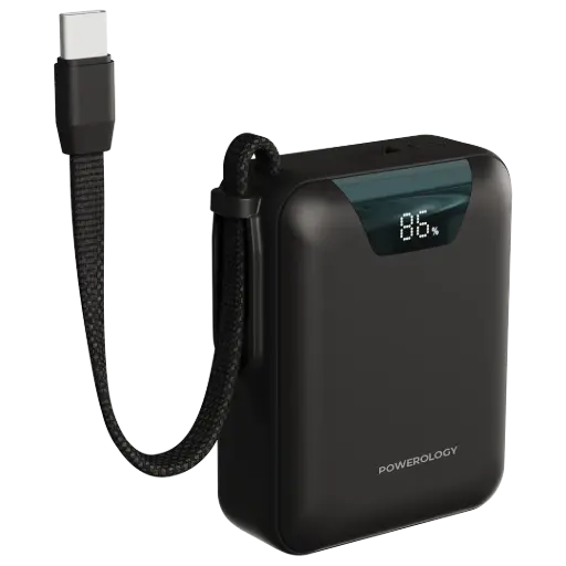 باورولوجي يورك باور بانك 10000mAh - أسود