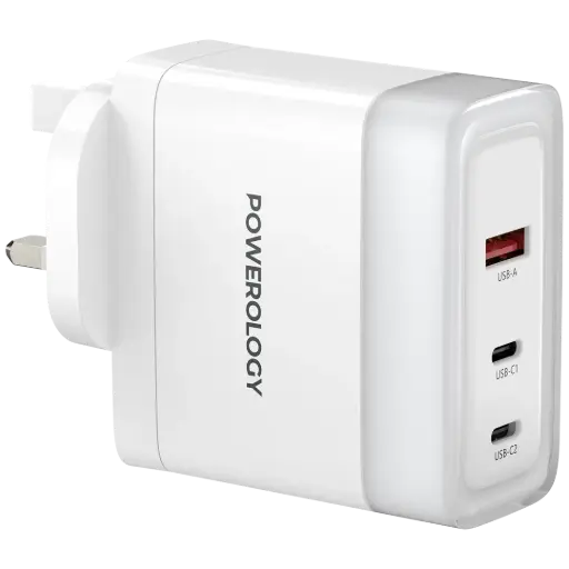 [PWFC1029BWH] Powerology Lunex Series Fast Charging Adapter PD 100W - White