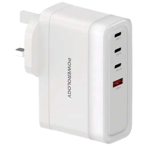 [PWFC1030BWH] Powerology Lunex Series Fast Charging Adapter PD 140W - White