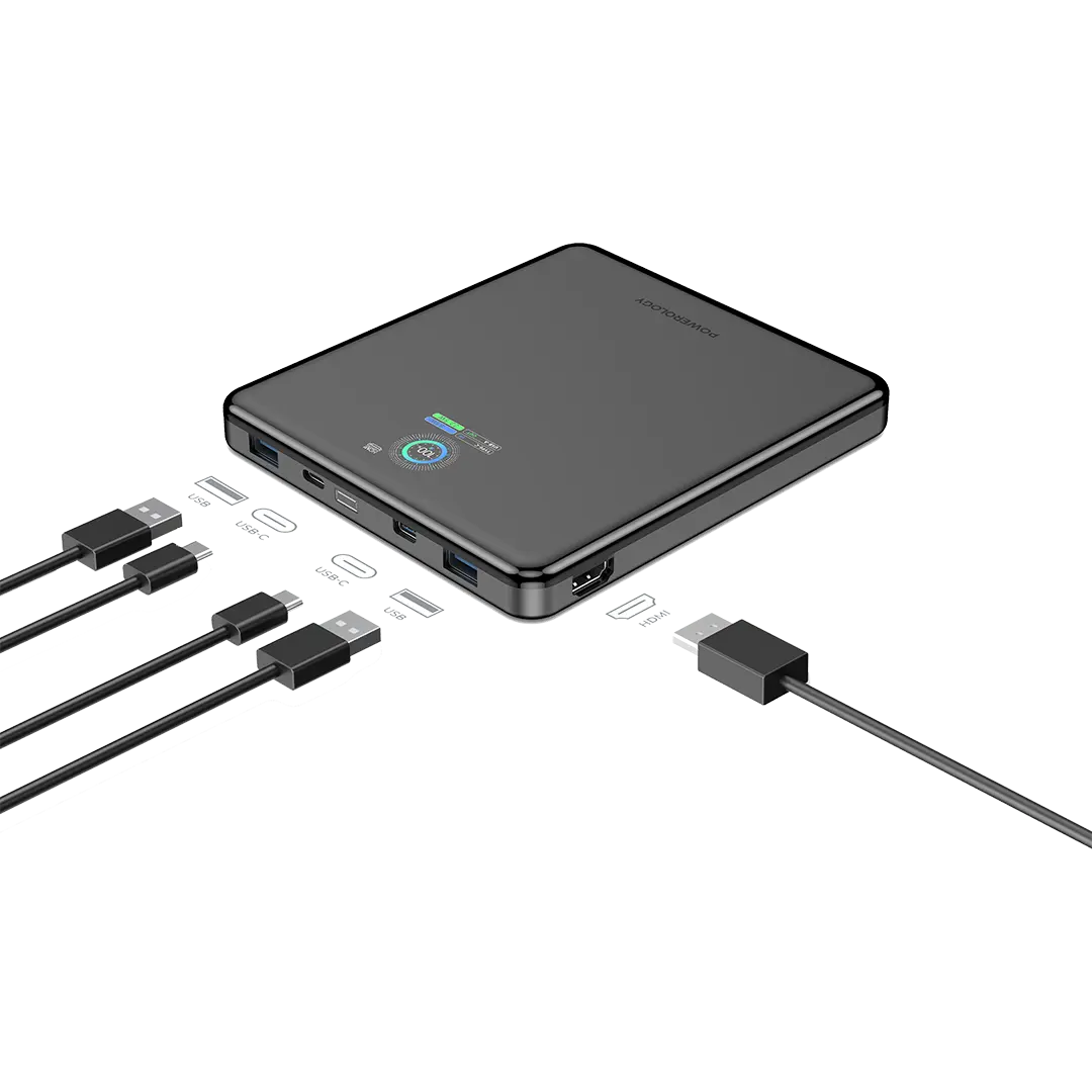 Powerology VoltStream 20000mAh Power Bank - Black