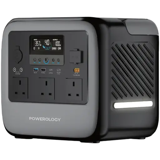 [PWGC1200GY] Powerology Pater III Portable Power Station 1200W - Gray