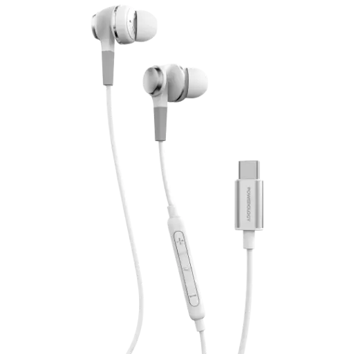 [PWTYPECWH] Powerology Type-C Stereo Earphones - White