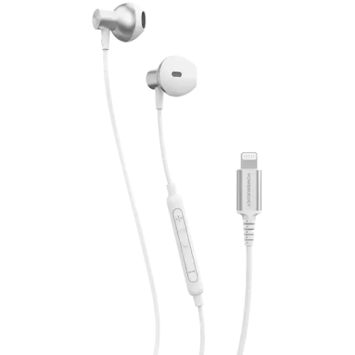 [PWMFISTLWH] Powerology Lightning Stereo Earphones for iPhone and iPad - White