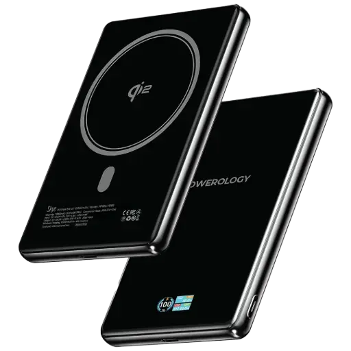 [PPBKLYD89BK] Powerology Skye 10000mAh MagSafe Power Bank - Black