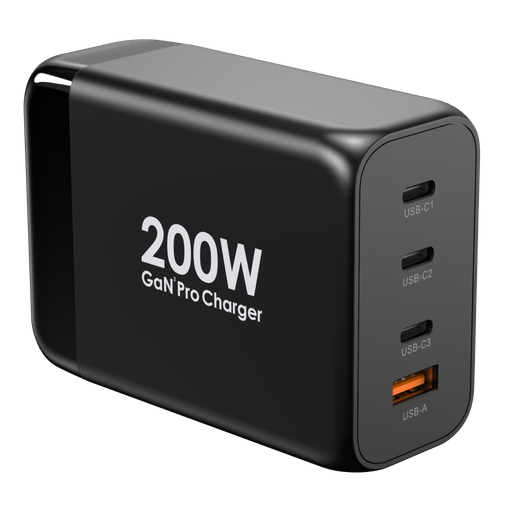 [PW3PD1Q-BK] Powerology 200W Total Output GaN Charging Terminal